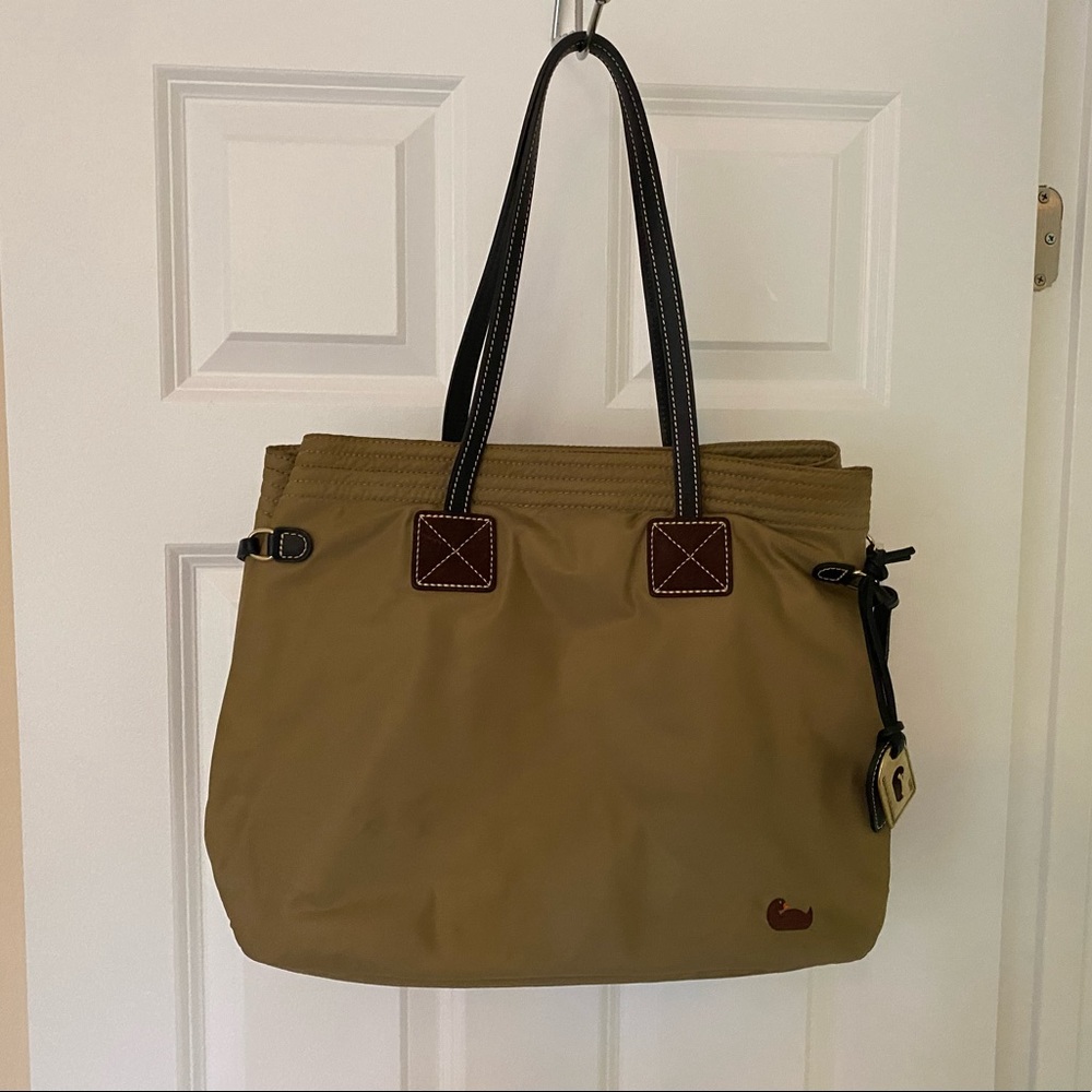 Dooney & Bourke Nylon Khaki Tote Bag